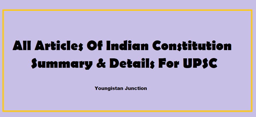Article 3 Of Indian Constitution